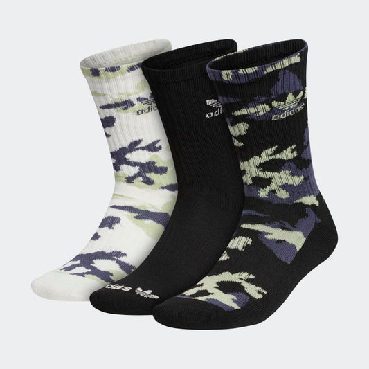 Camo Crew Socks 3 Pairs (Adidas)