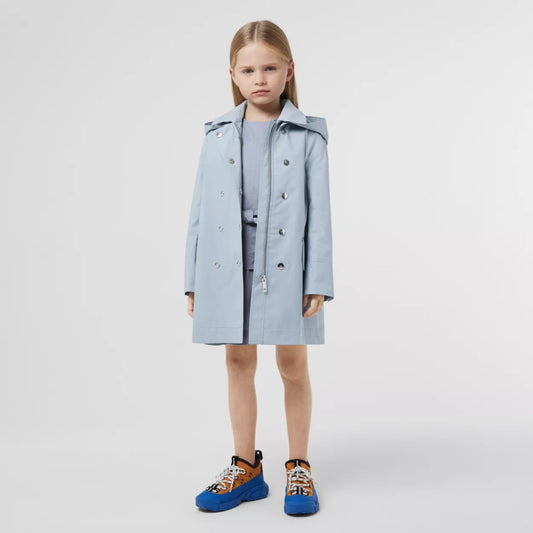 Detachable Hood Cotton Trench Coat