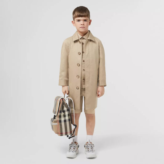 Horseferry Print Cotton Twill Car Coat