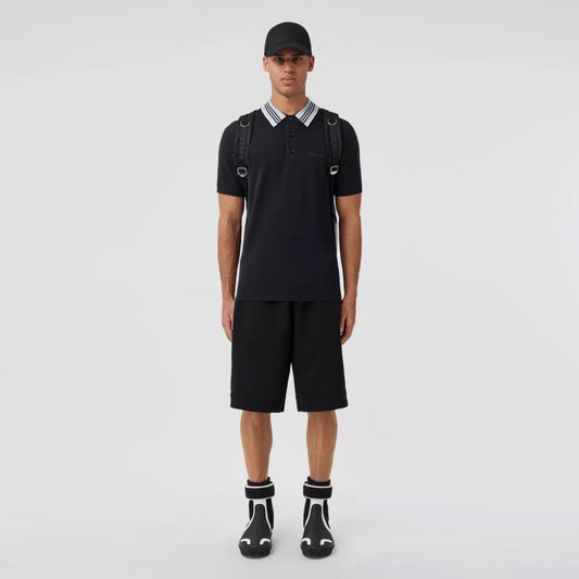 Icon Stripe Detail Wool Polo Shirt