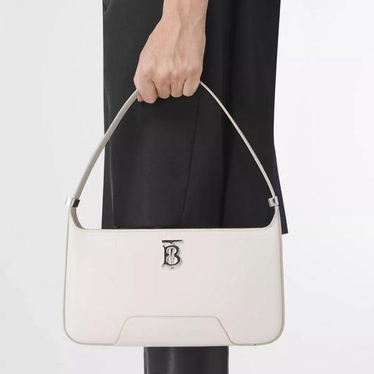 Leather TB Shoulder Bag