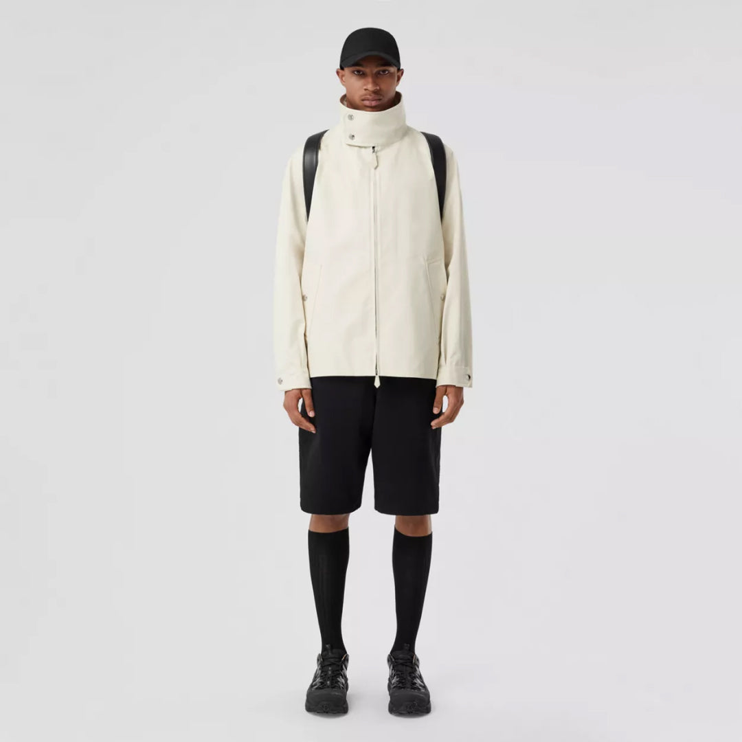 Бавовняна оверсайз куртка Harrington з деталями логотипу