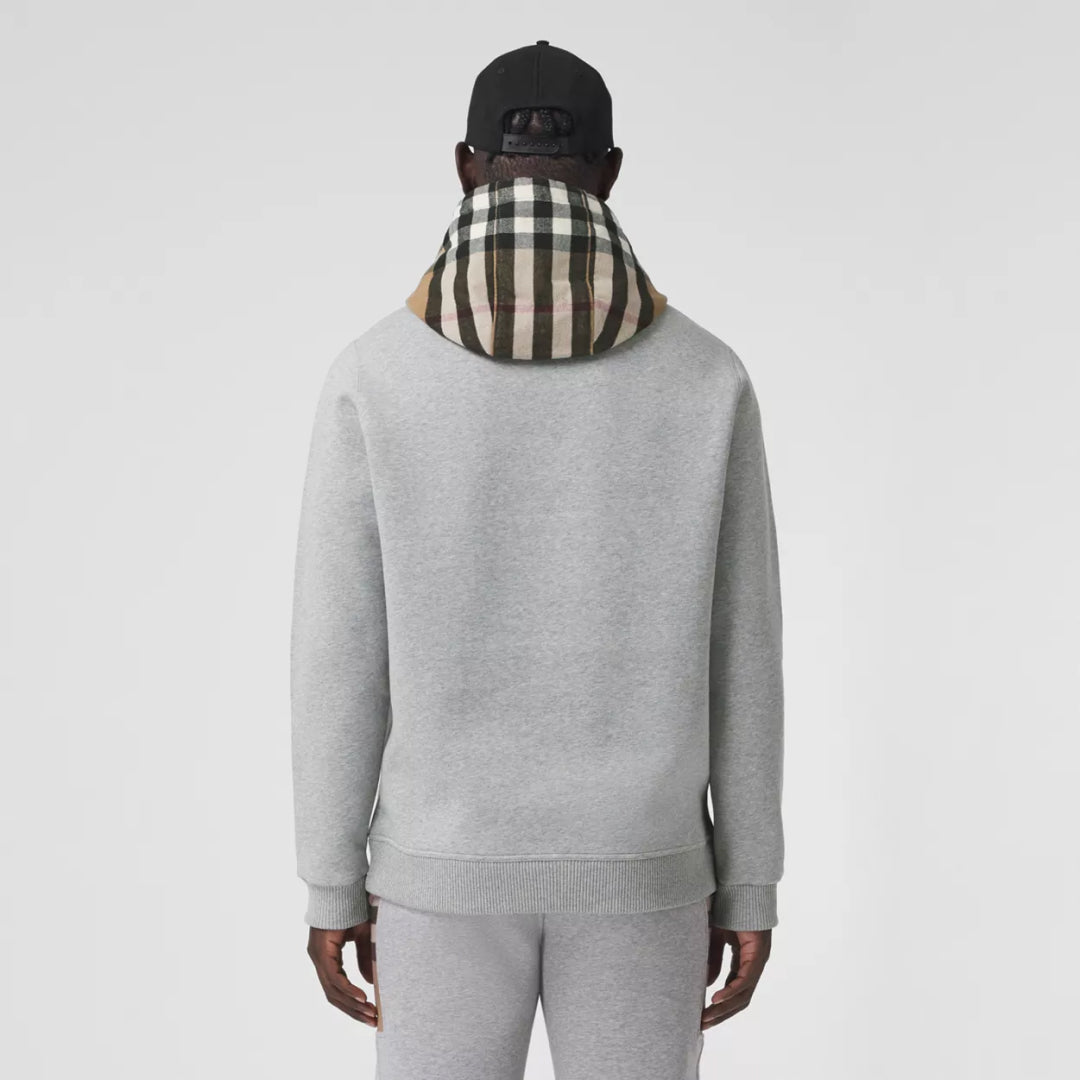 Толстовка з бавовняної суміші Check Hood