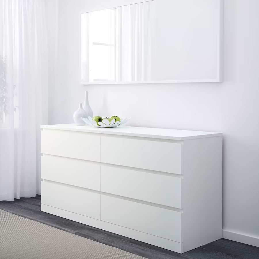 MALM 6-drawer dresser
