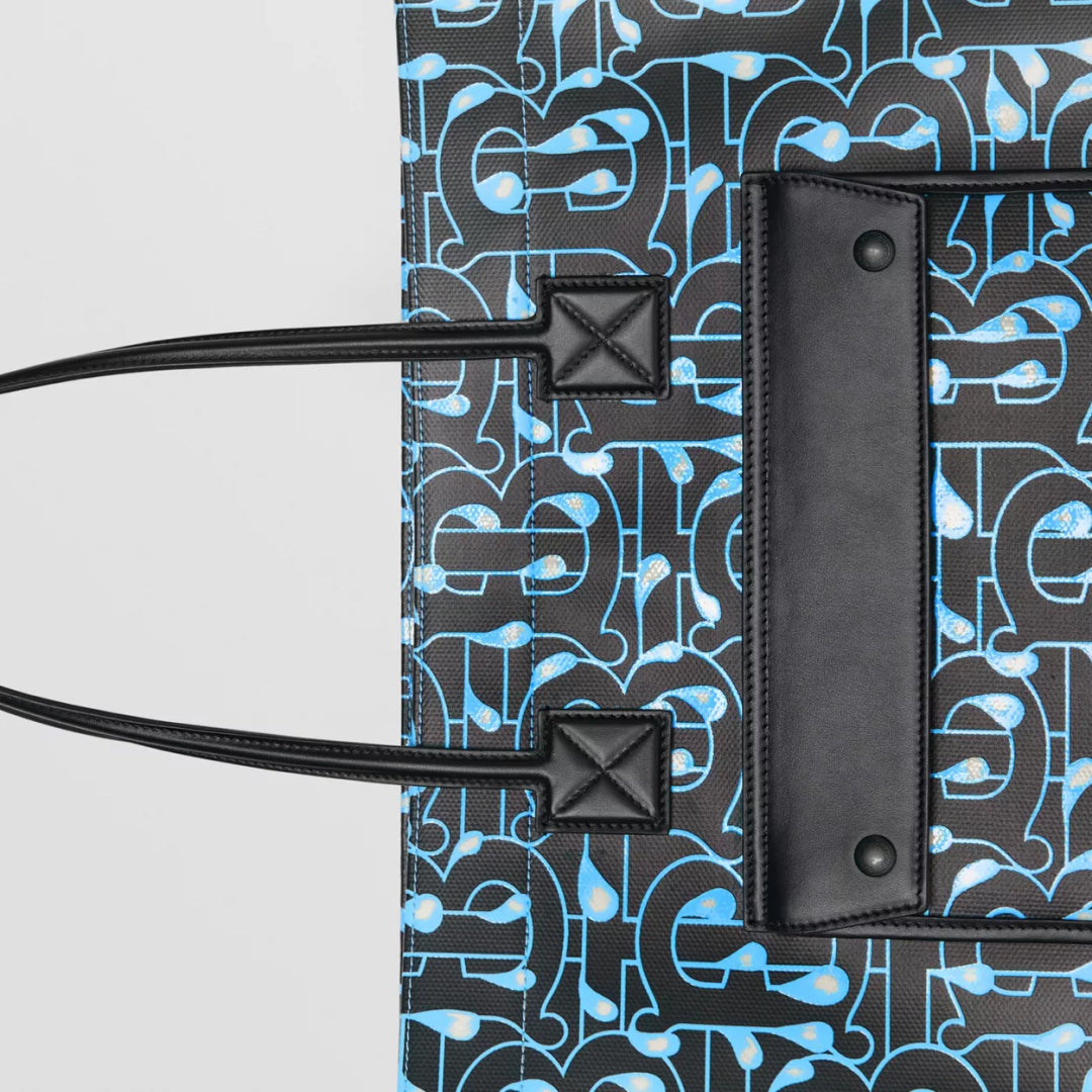 Medium Monogram Print Cotton Freya Tote
