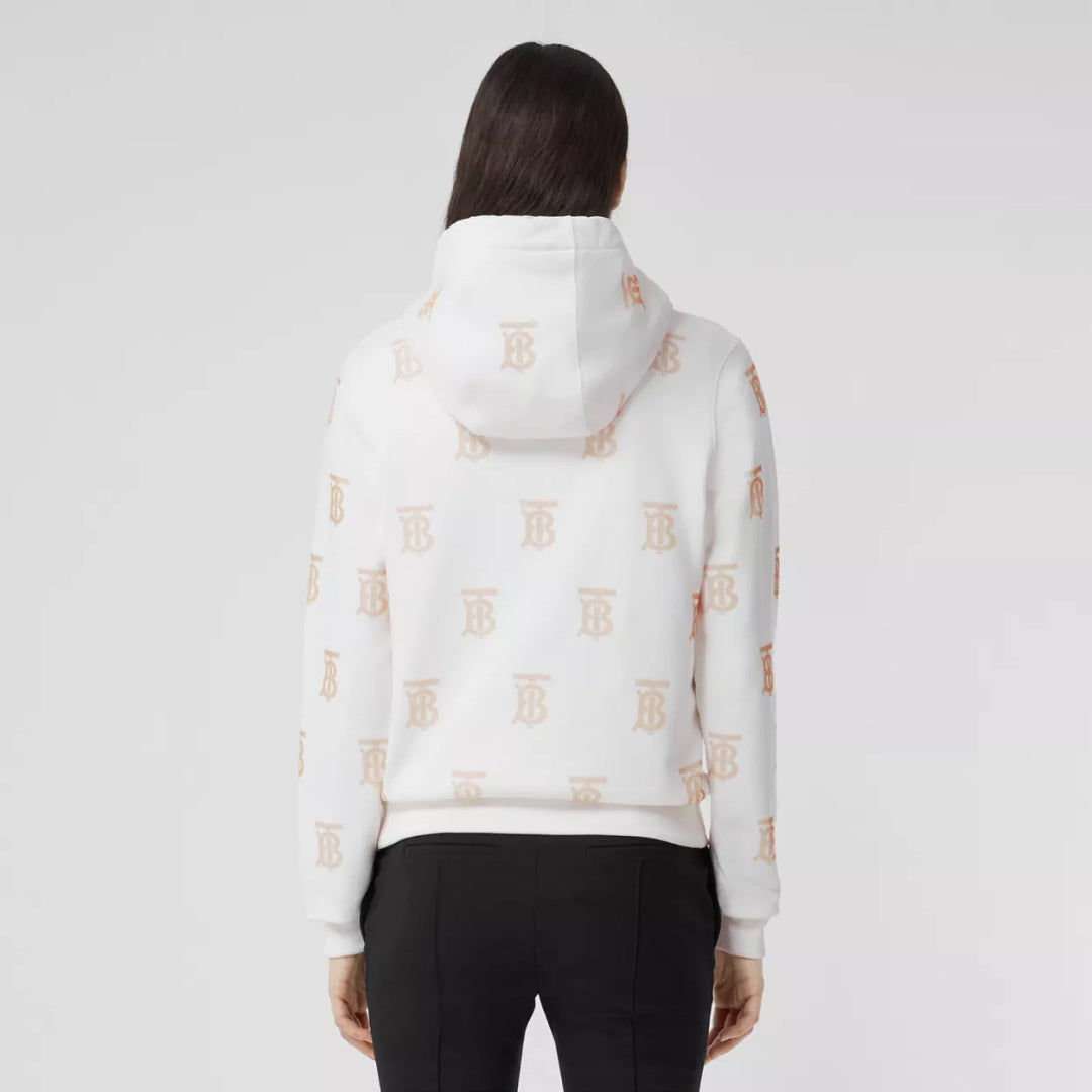 Monogram Motif Cotton Hoodie