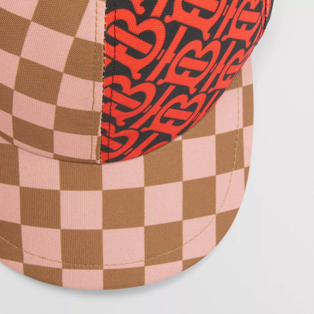 Montage Print Nylon Baseball Cap