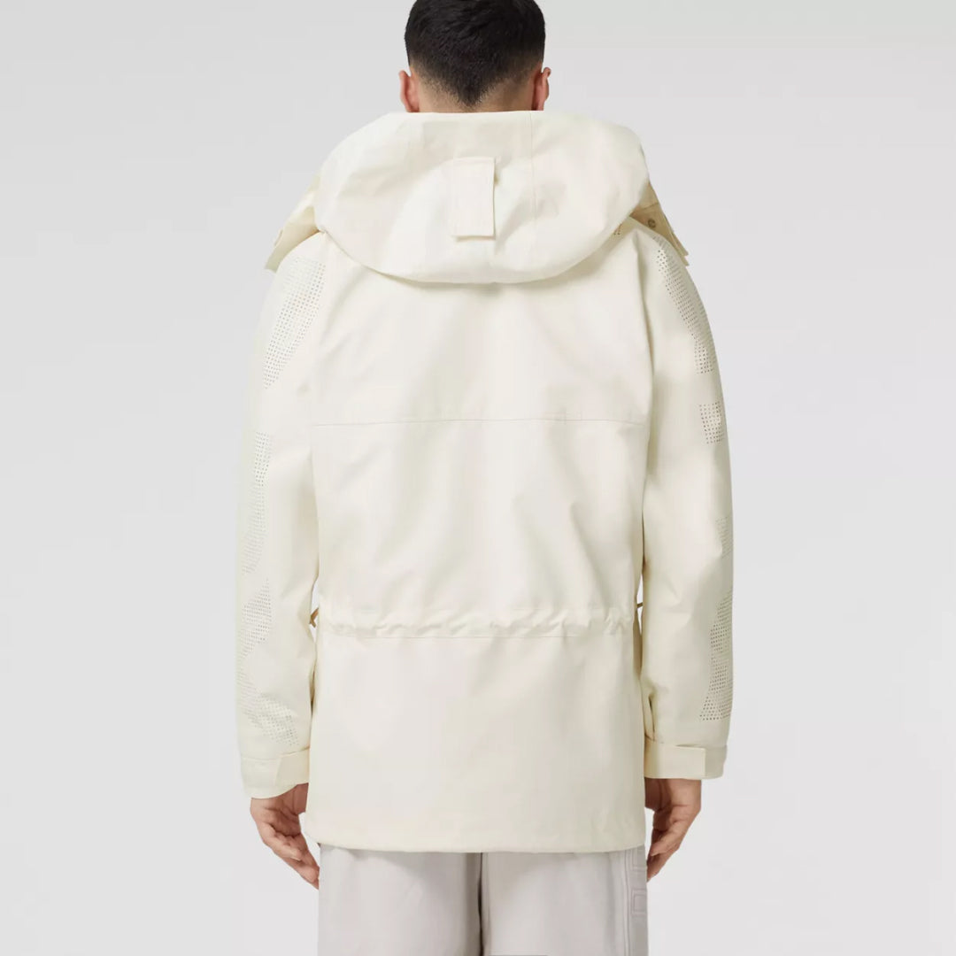 Perforated Logo Technical Oversized Parka