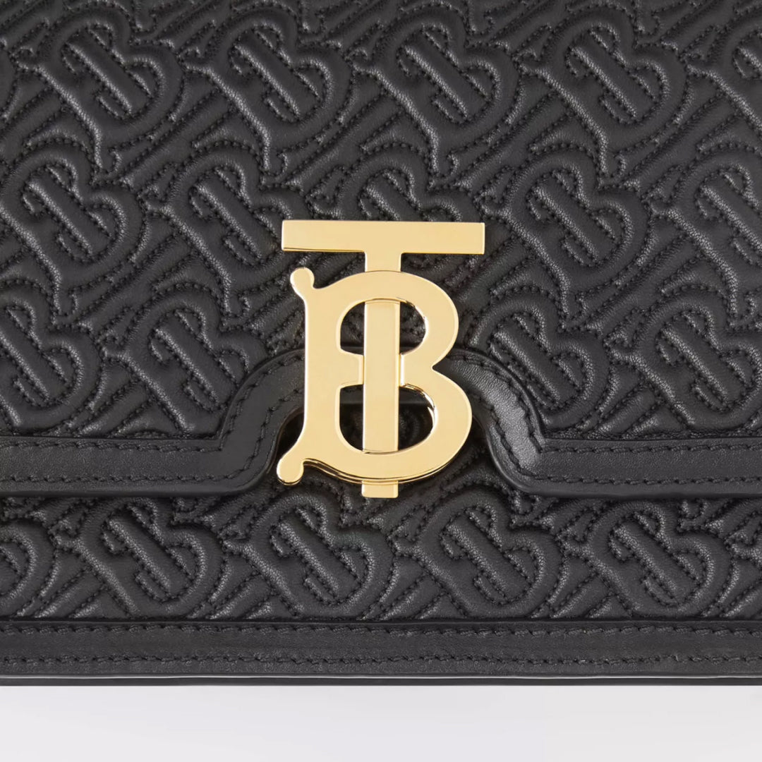 Small Quilted Monogram Lambskin TB Bag