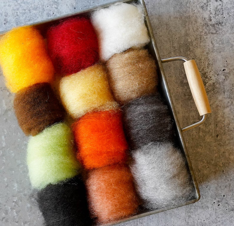 Deluxe Starter Needle Felting Kit - everything I use in my needle felting and recommend to my students