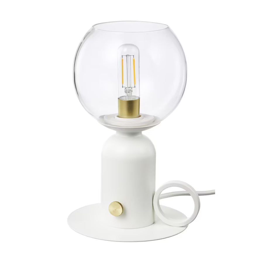 ÅSKMULLER Table lamp with LED bulb