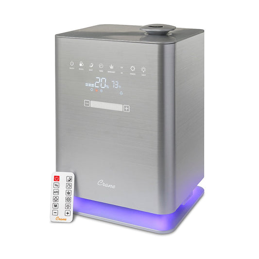 CRANE UV Light Warm & Cool Mist Humidifier with Remote