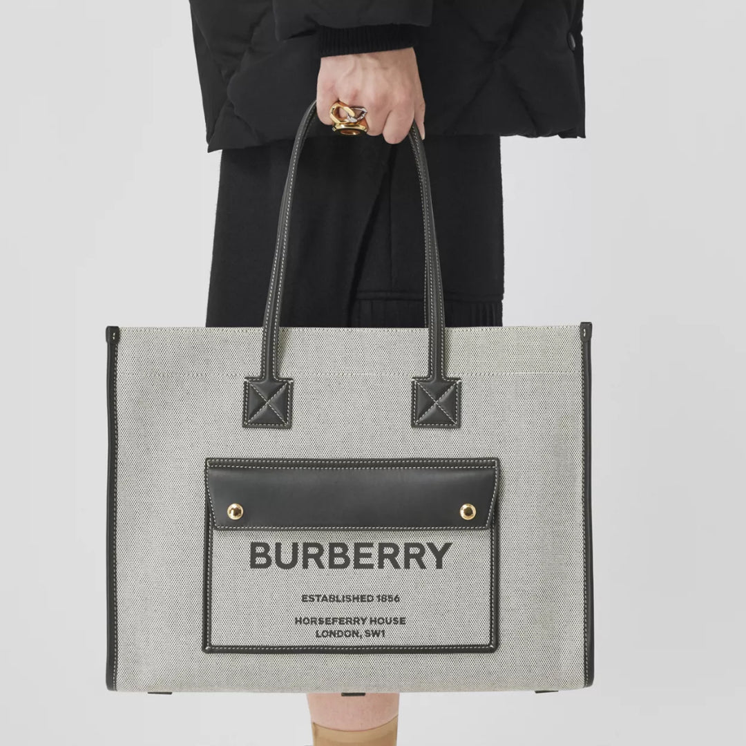 Medium Knitted Check Freya Tote
