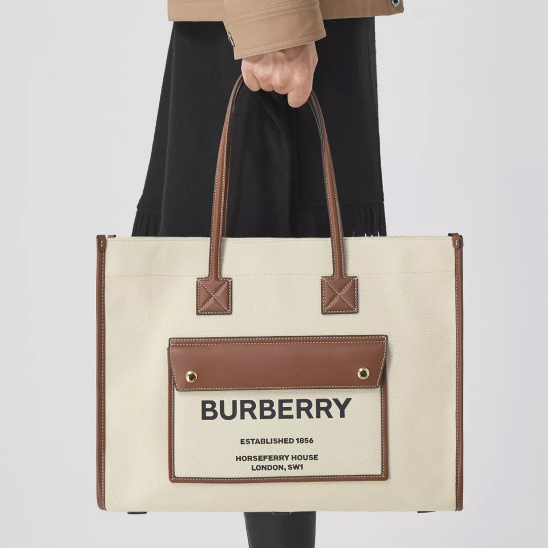 Medium Knitted Check Freya Tote
