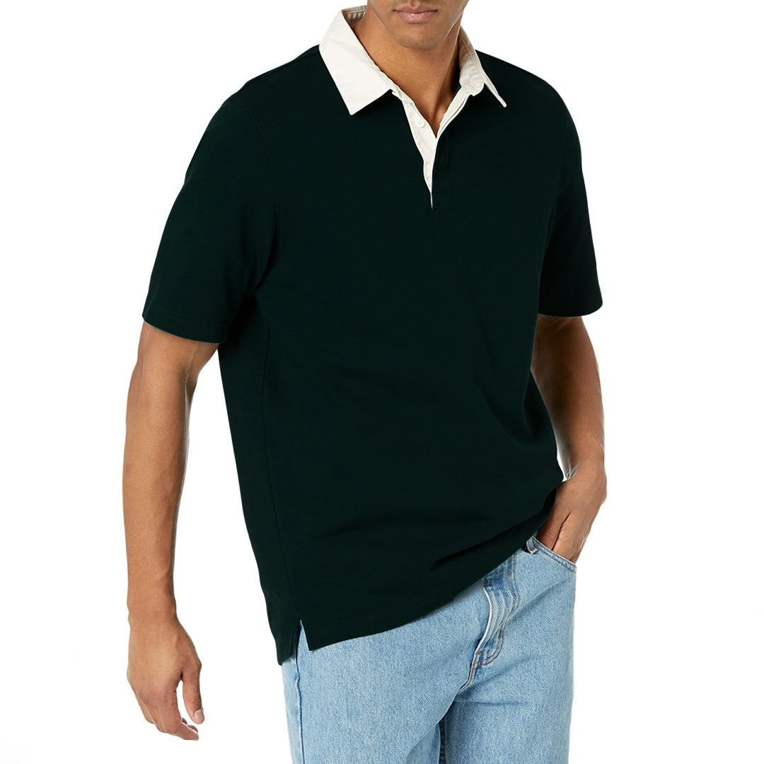 Regular-fit Short-Sleeve Rugby Polo