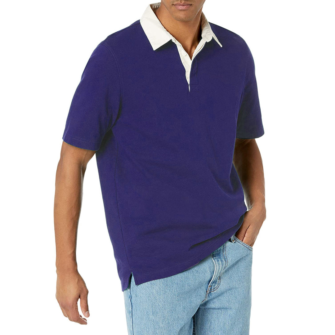 Regular-fit Short-Sleeve Rugby Polo