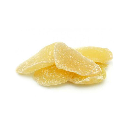 Candied ginger in sugar
