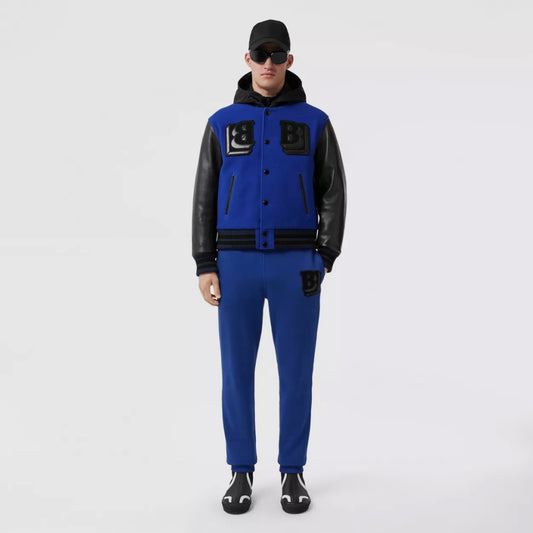 Letter Graphic Cotton Blend Jogging Pants