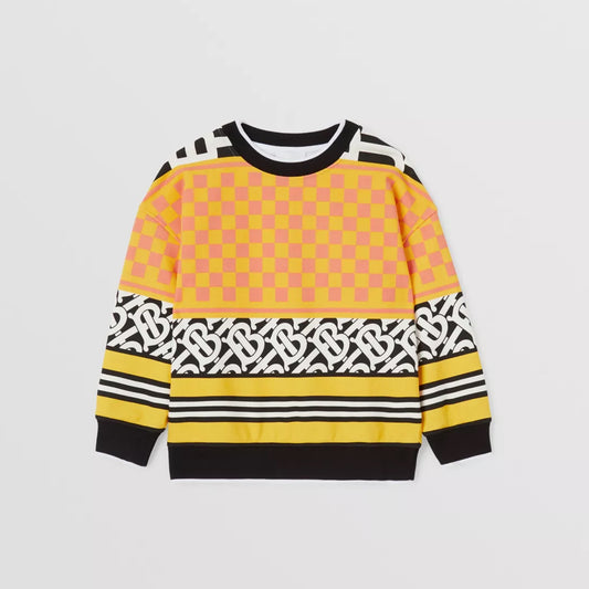 Montage Print Cotton Sweatshirt