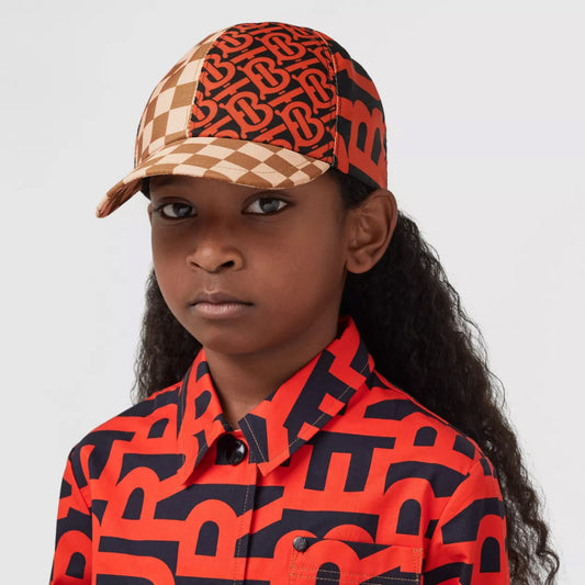 Montage Print Nylon Baseball Cap