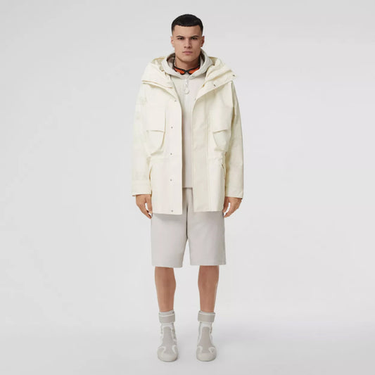 Perforated Logo Technical Oversized Parka