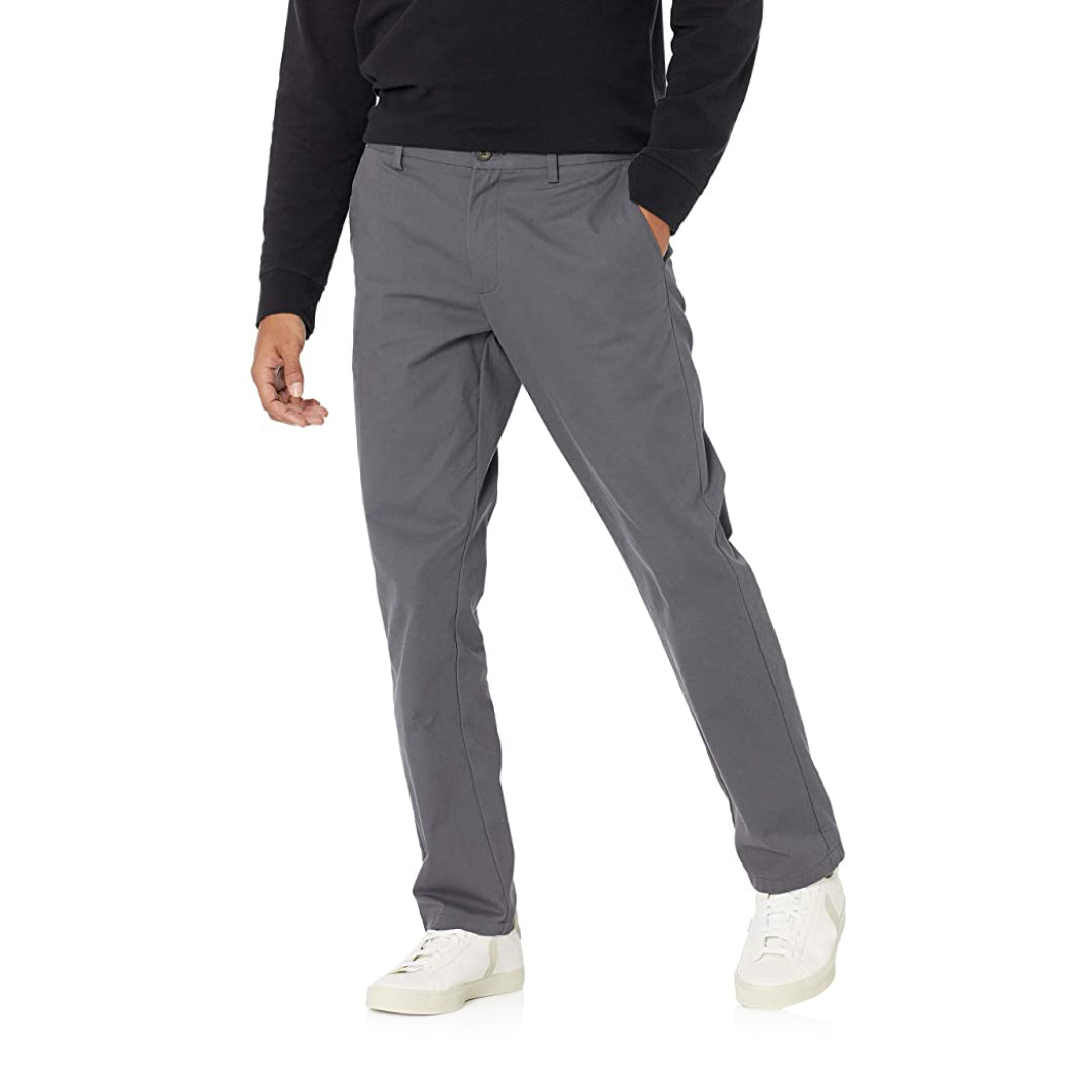 Slim-fit Wrinkle-Resistant Flat-Front Chino Pant
